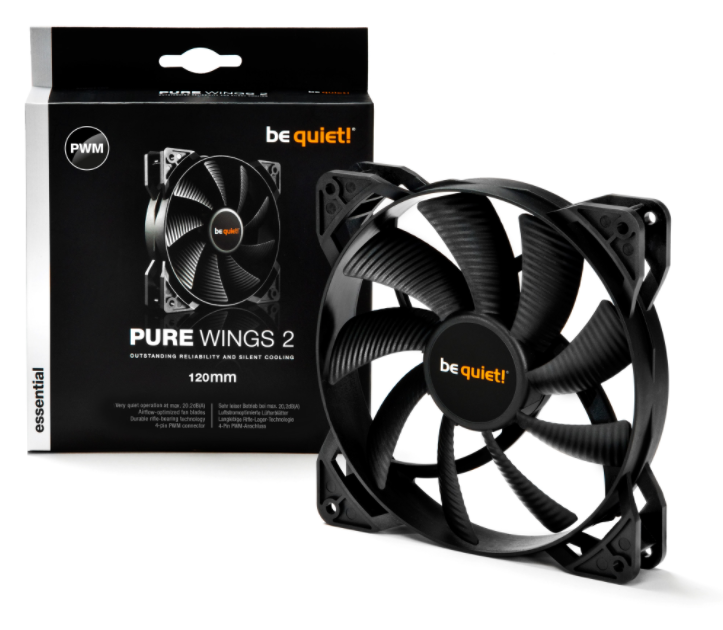 Be Quiet! BL039 PURE WINGS 2 PWM, 120mm 4 Pin Kasa Tahliye Fanı